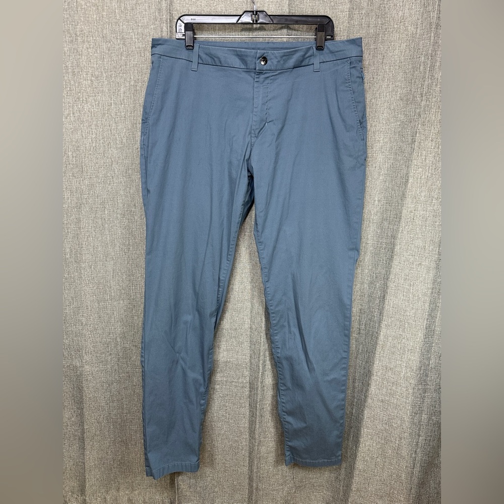 Birddogs Pants Mens 38x33 Blue Cotton Blend Chino Casual Stretch 6 Pocket